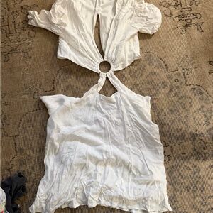 Adika White Cut-Out dress